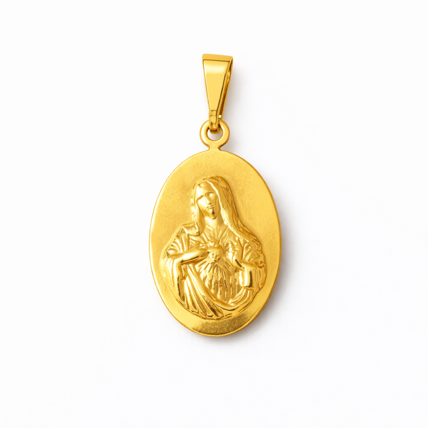 Dije Ovalo sagrado corazon de maria