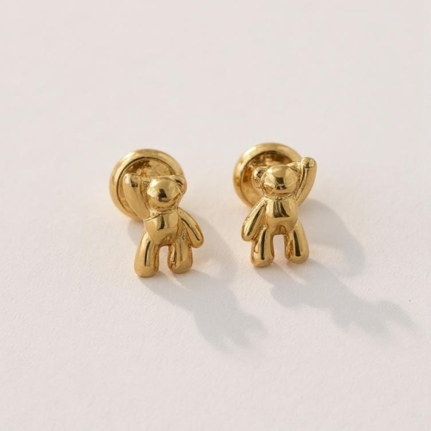 Aretes Topo Lujo Ositos