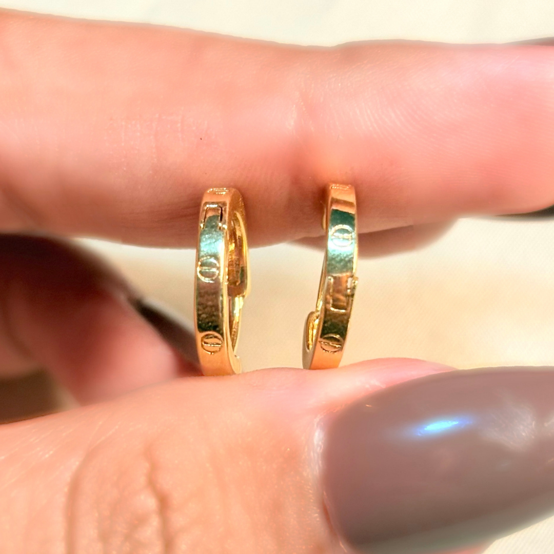 Aretes Candonga click CARTER delgada 14mm