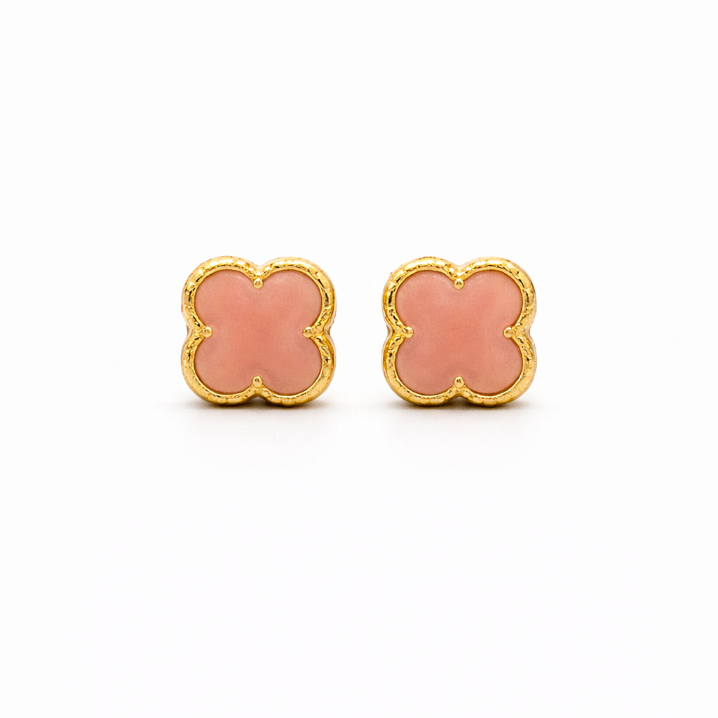 Aretes Topo Lujo VC Rosado