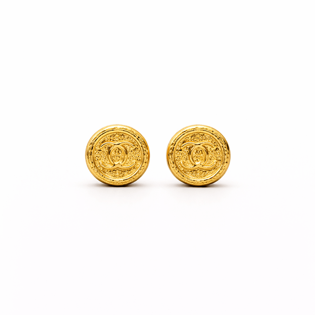 Aretes Topo Lujo Channel - D’orella Joyería