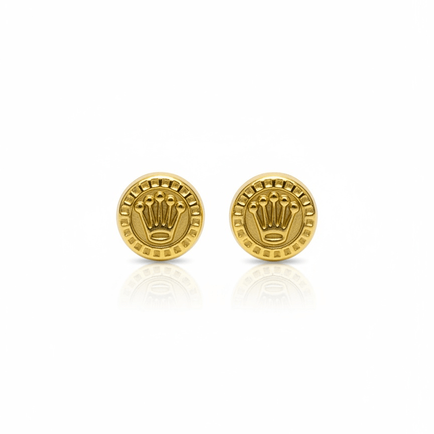 Aretes Topo Lujo Rolex Grande - D’orella Joyería
