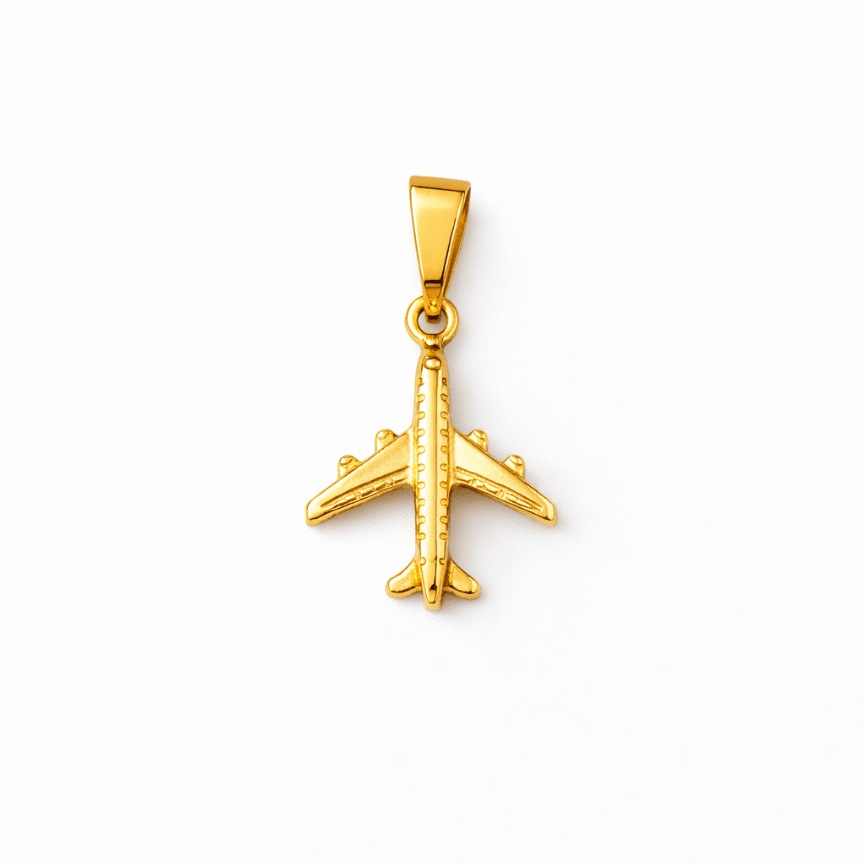 Dije Avion Liso - D’orella Joyería