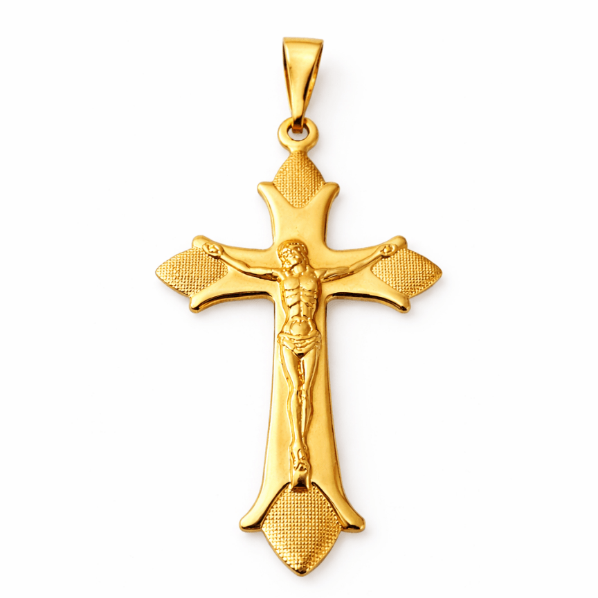 Dije Cruz crucificado puntas - D’orella Joyería