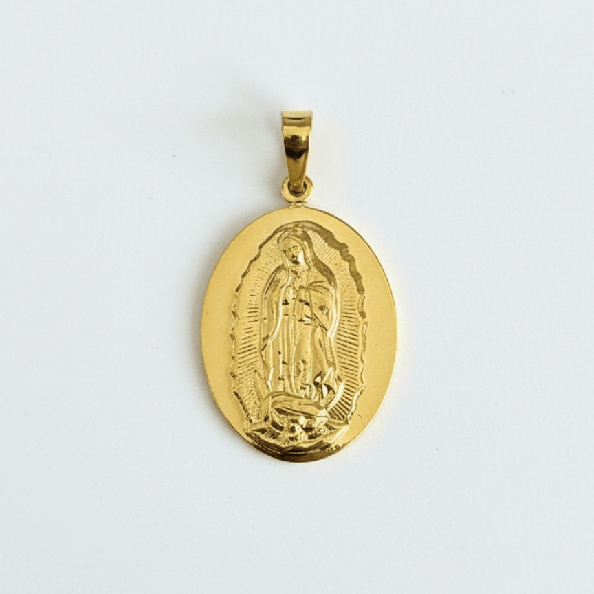Dije Guadalupe 14x27mm - D’orella Joyería