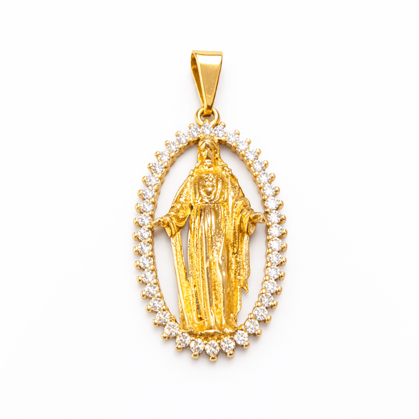 Dije Milagrosa grande circonada - D’orella Joyería