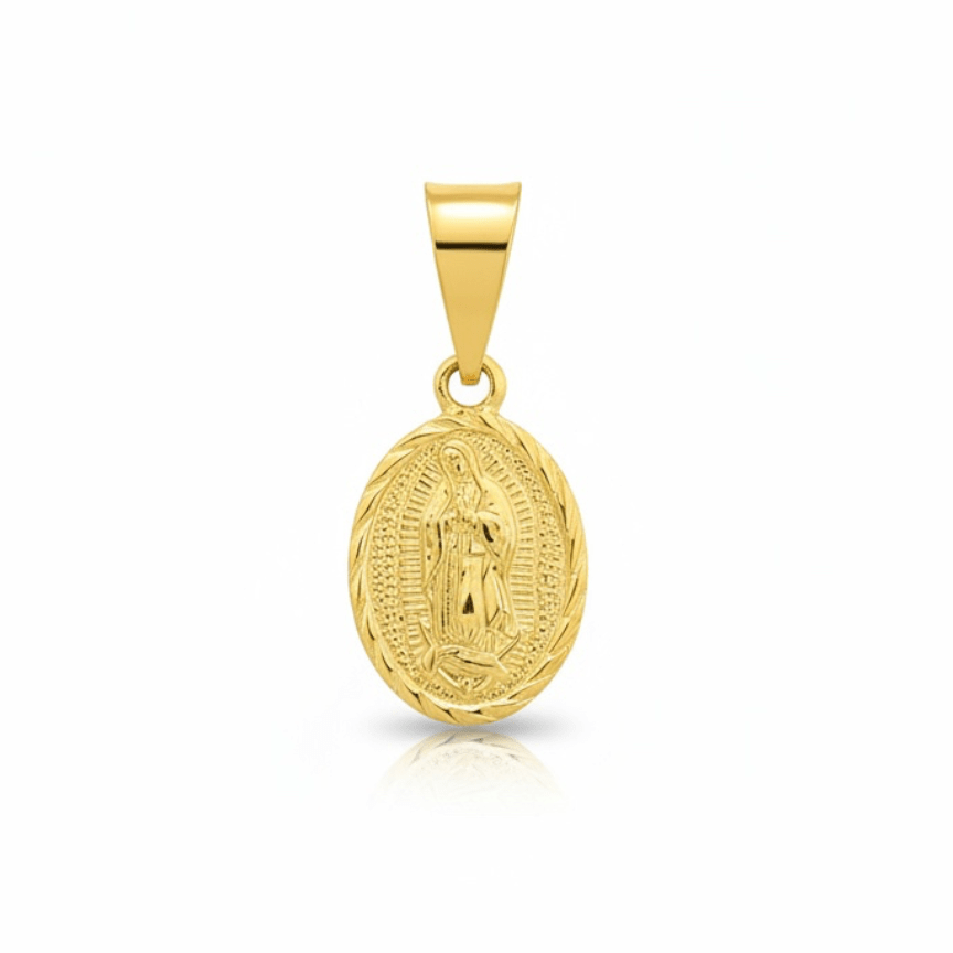 Dije Virgen Guadalupe Diamantada Pequeña - D’orella Joyería